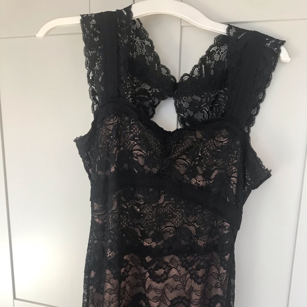 Js Collections Floor Length Size 6 Lace Gown - image 1